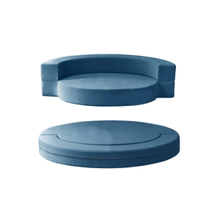 Melloa Linen Oval Foldable Lounge Sofa