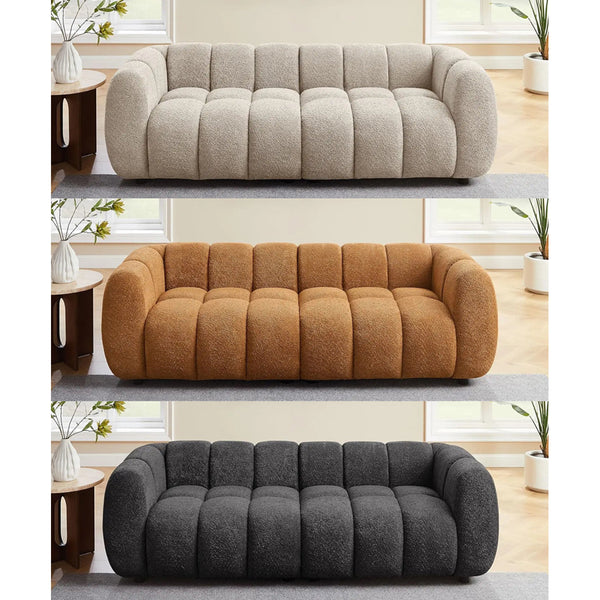 Melloa Upholstered Tufted Boucle Cloud Sofa