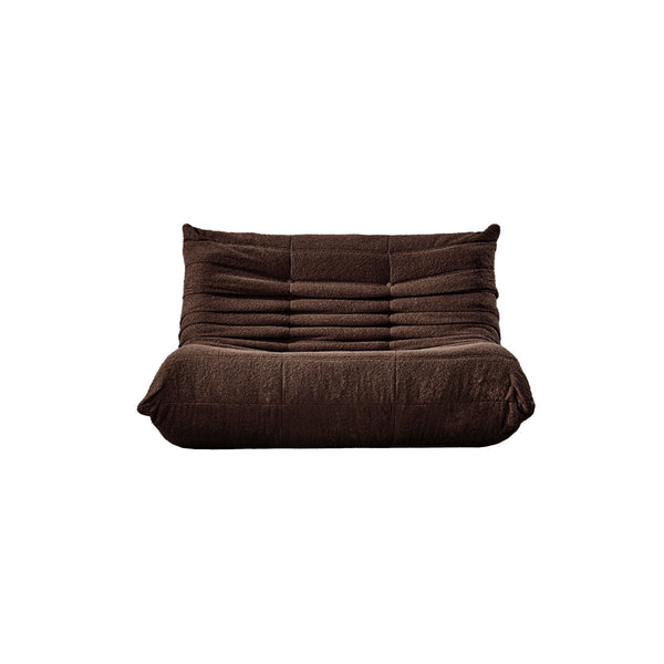 Teddy Velvet Foam Two-Seater Sofa