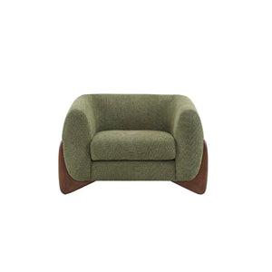 Modern Boucle Fabric Upholstered Lounge Chair Sofa