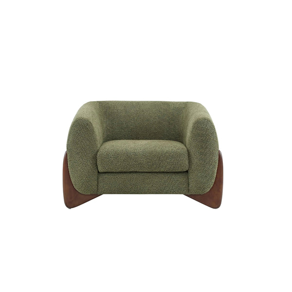 Modern Boucle Fabric Upholstered Lounge Chair Sofa