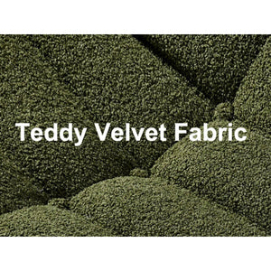 Teddy Velvet Foam Two-Seater Sofa