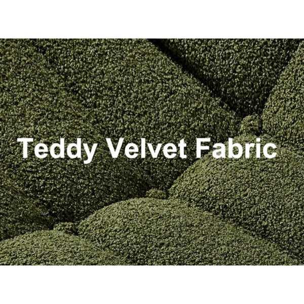 Teddy Velvet Foam Two-Seater Sofa