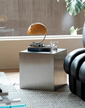 Studio Lima Stainless Steel Cube Side Table