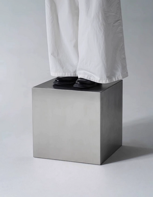 Studio Lima Stainless Steel Cube Side Table