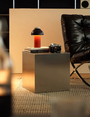 Studio Lima Stainless Steel Cube Side Table