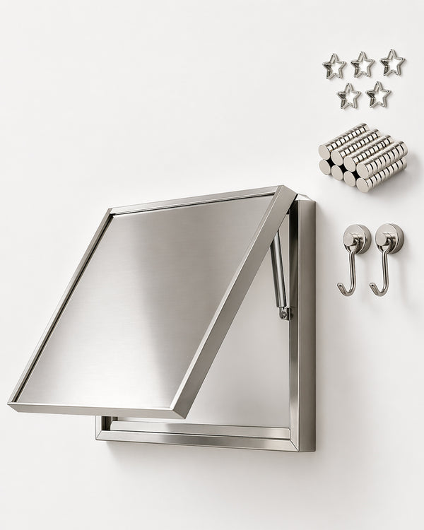 Magnetic Stainless Steel Flip-Open Wall Panel
