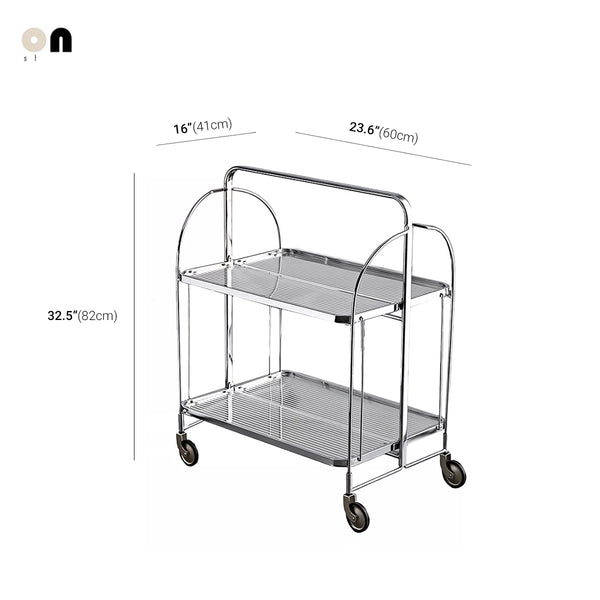 Modü Foldable Shelv Glass Stainless Steel Shelf