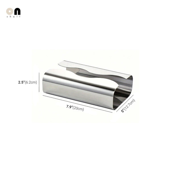 Epeius Home Stainless Steel Mirror Tissue Holder