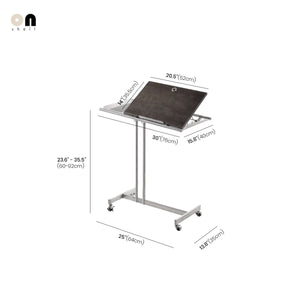 Studio Lima Mid-Century Solid Wood Laptop Table