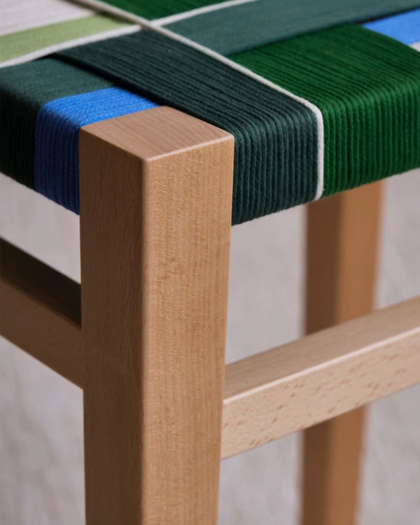 UOSU Woven Cord Square Stool