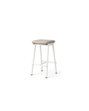 Saddle Seat Colored Metal Bar Stool