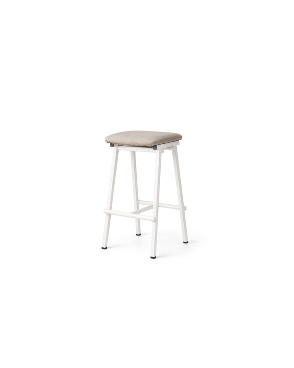 Saddle Seat Colored Metal Bar Stool