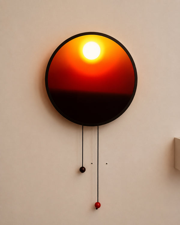 Rising and Falling Sun Wall Lamp
