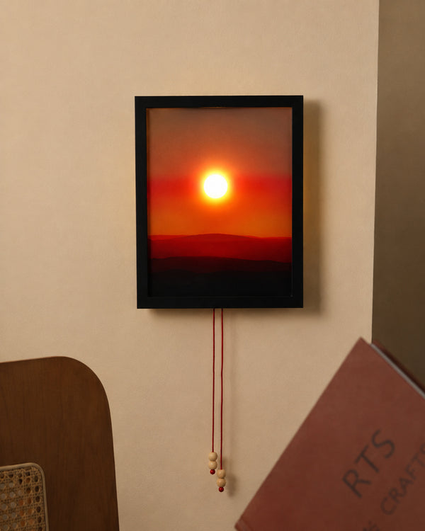 Rising and Falling Sun Wall Lamp