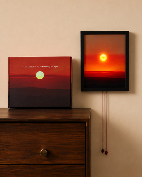 Rising and Falling Sun Wall Lamp