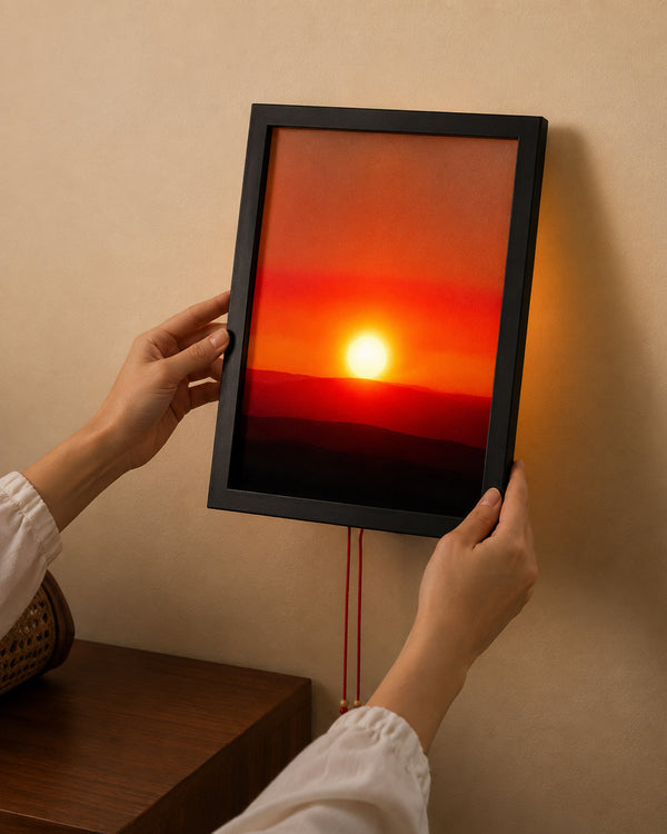 Rising and Falling Sun Wall Lamp