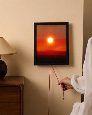 Rising and Falling Sun Wall Lamp