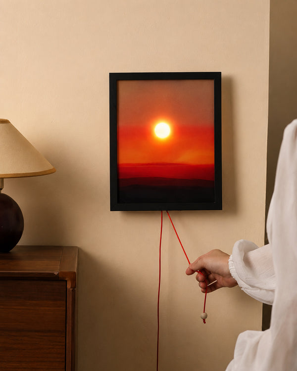 Rising and Falling Sun Wall Lamp