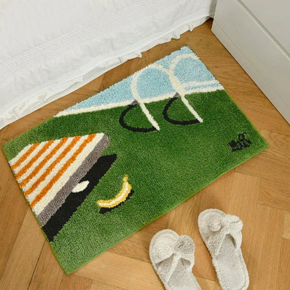 Swimming Pool Hand-Crafted Bath Mat