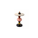 Modular Color-Stack Pedestal Side Table