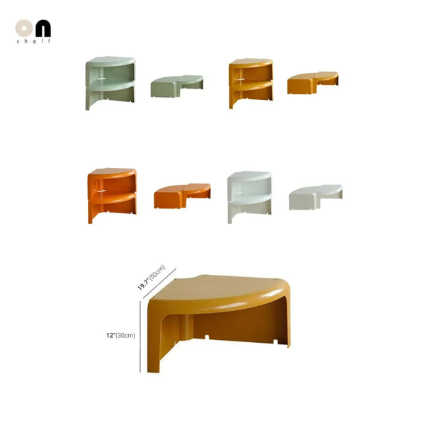 ABS Modular 4-Piece Coffee Table