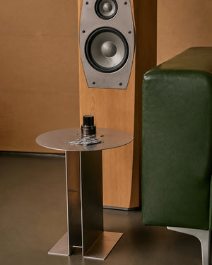 Studio Lima Hand-Polished Stainless Steel Accent Table