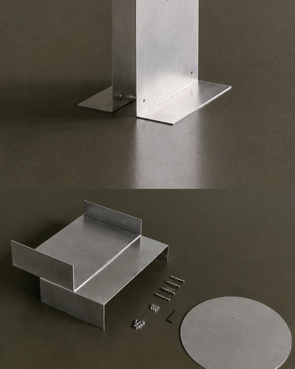 Studio Lima Hand-Polished Stainless Steel Accent Table