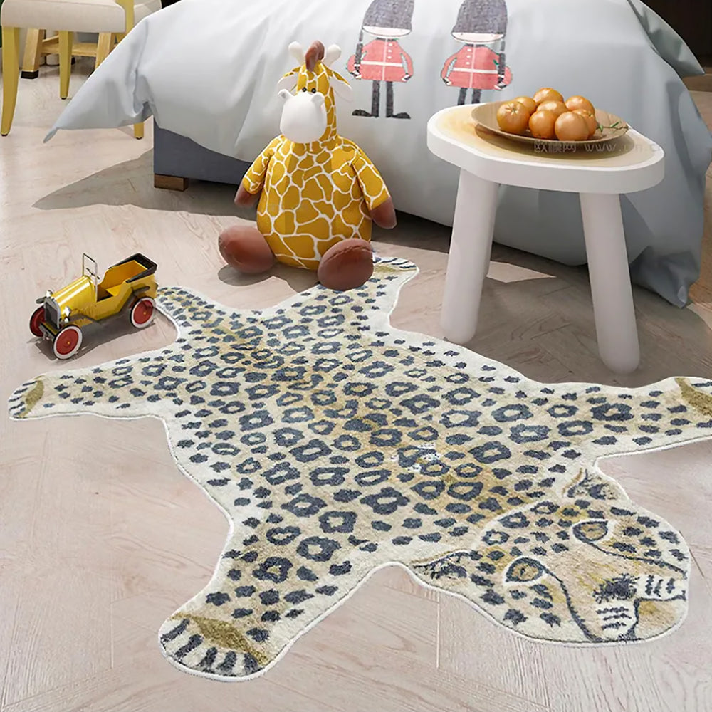 MokoMoko Leopard Artifical Hide Rug