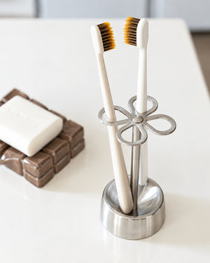 Clover Stainless Steel Toothbrush Holder