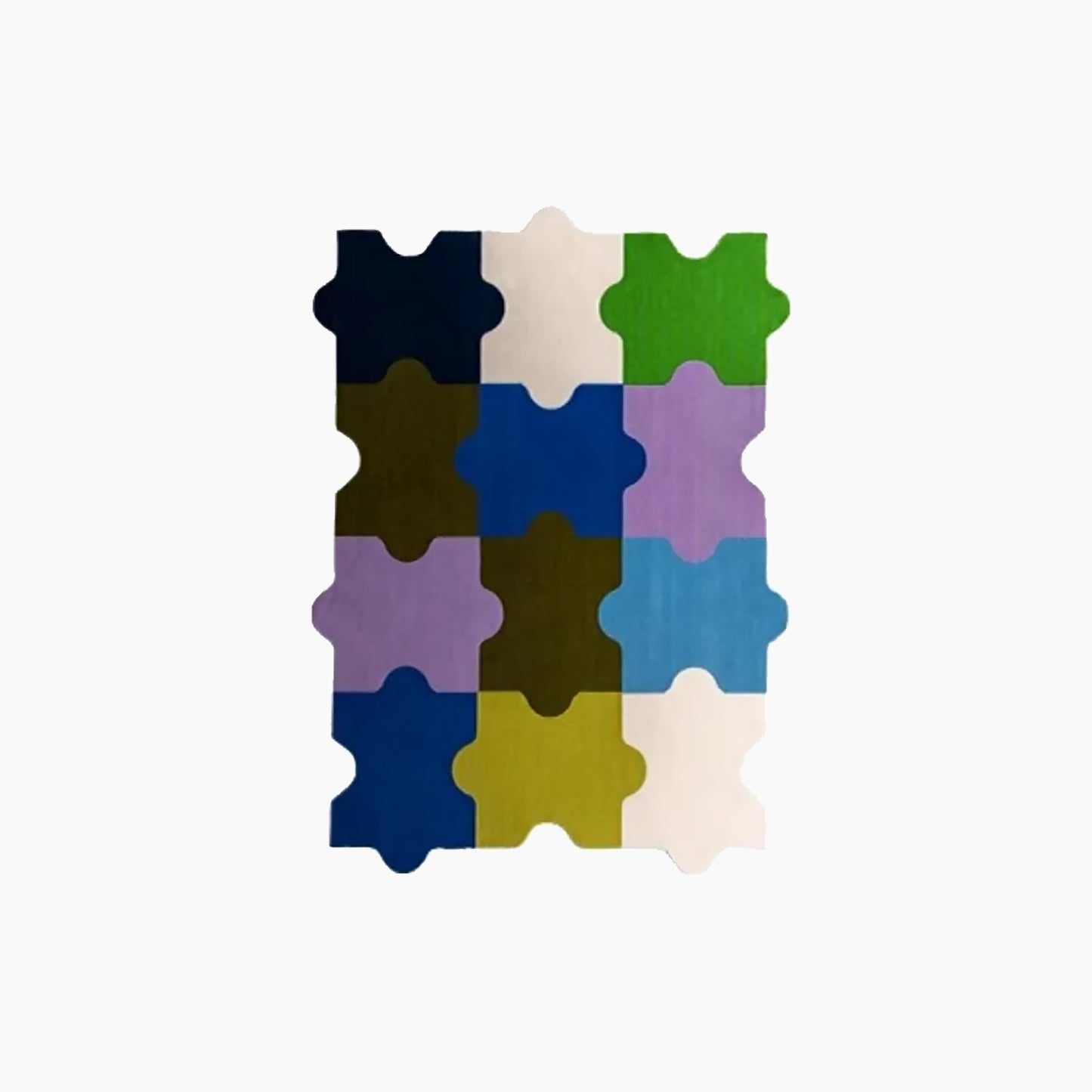 Color Puzzle Design Rug