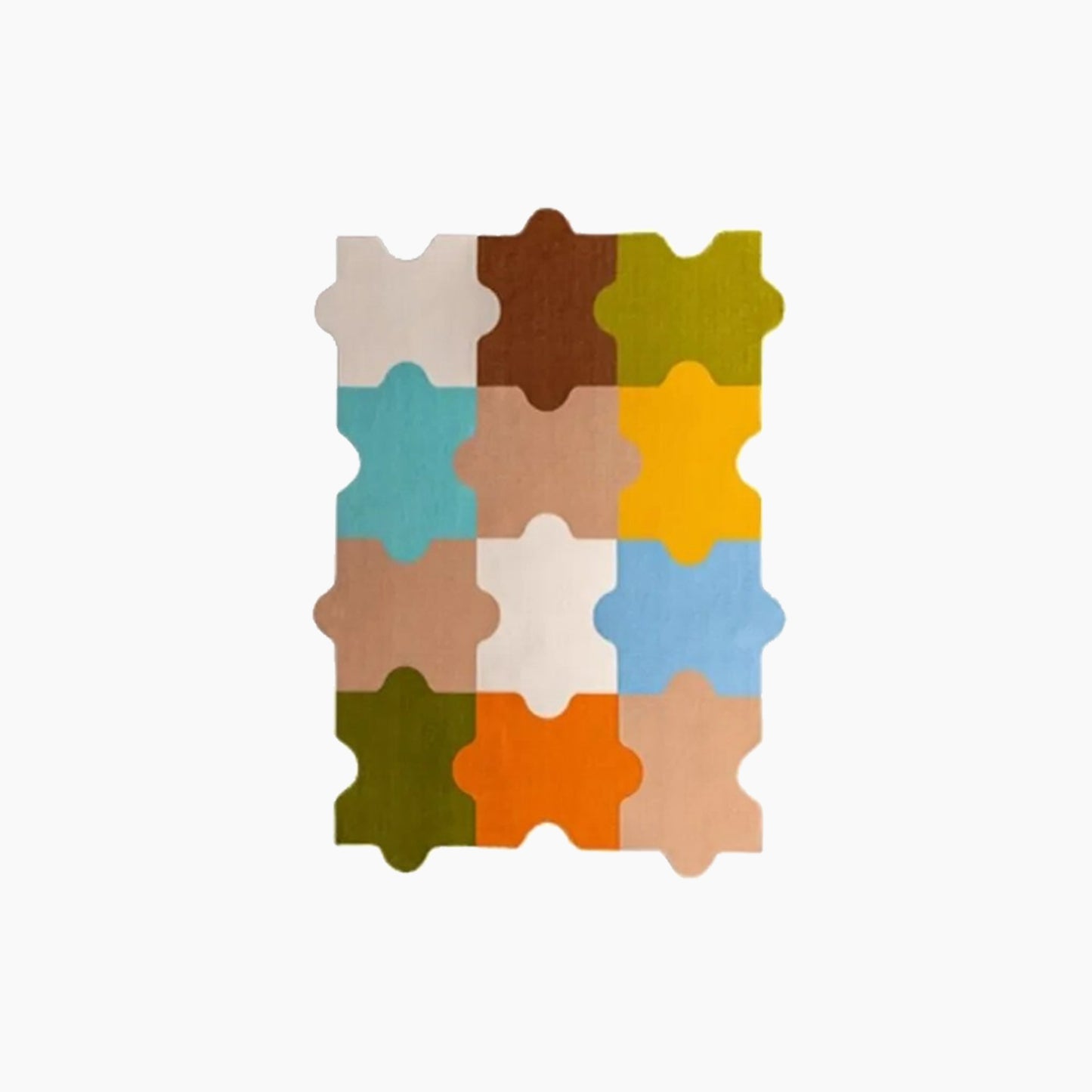 Color Puzzle Design Rug