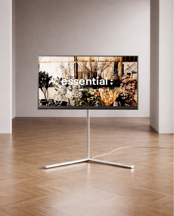 Studio Lima Stainless Steel V-Stand TV Holder