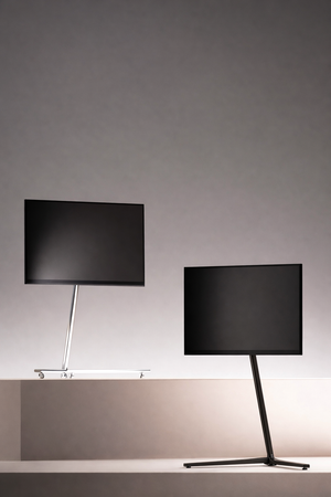 Studio Lima Stainless Steel V-Stand TV Holder