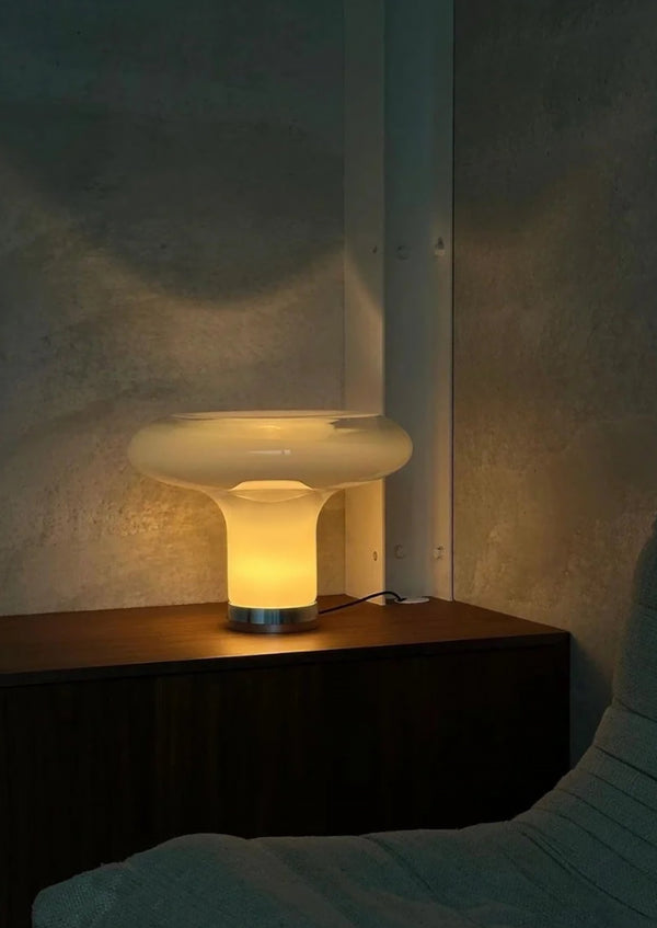 Carl Lighting Glass Mushroom Table Lamp