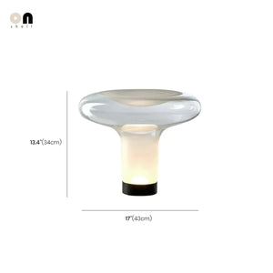 Carl Lighting Glass Mushroom Table Lamp