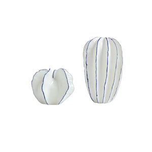 Keramikvase in Karambolenform 