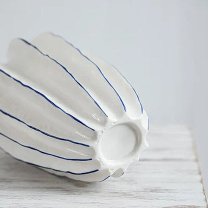 Carambola Shape Ceramic Vase