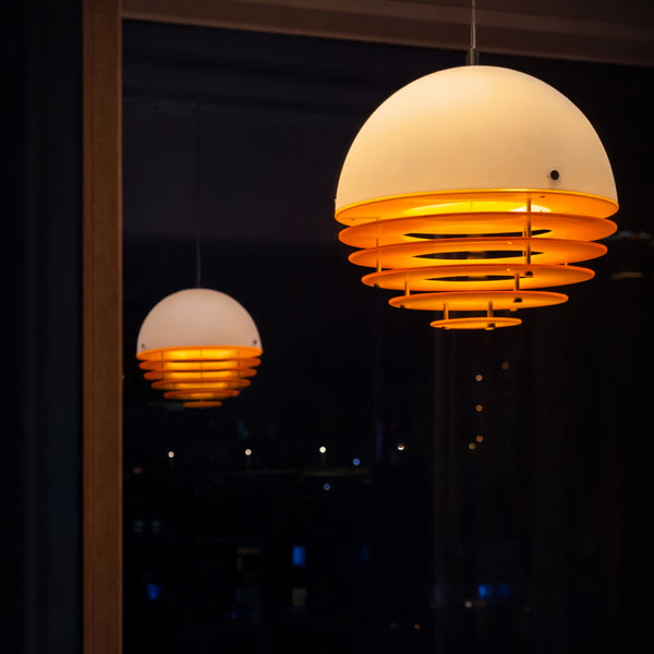 Orbix Bauhaus Layered Globe Sunset Chandelier