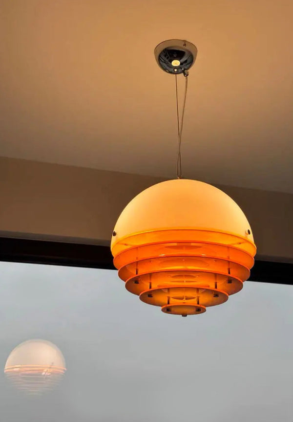 Orbix Bauhaus Layered Globe Sunset Chandelier