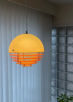 Orbix Bauhaus Layered Globe Sunset Chandelier