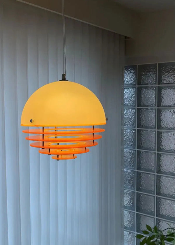 Orbix Bauhaus Layered Globe Sunset Chandelier