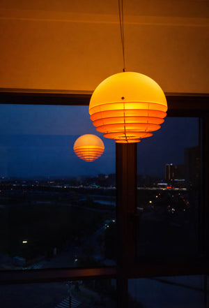 Orbix Bauhaus Layered Globe Sunset Chandelier