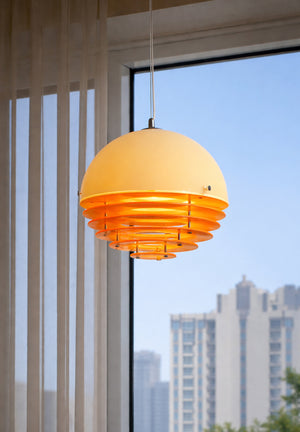 Orbix Bauhaus Layered Globe Sunset Chandelier