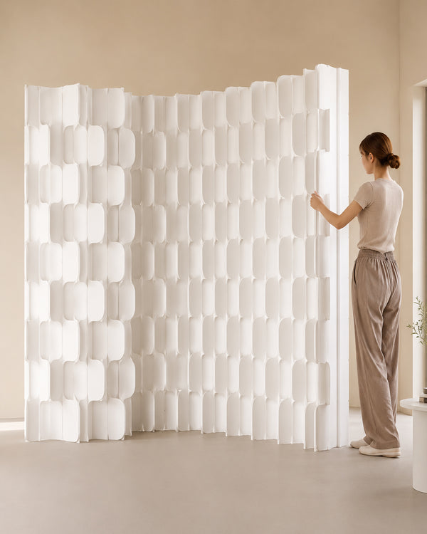 Foldwell Honeycomb Paper Room Divider