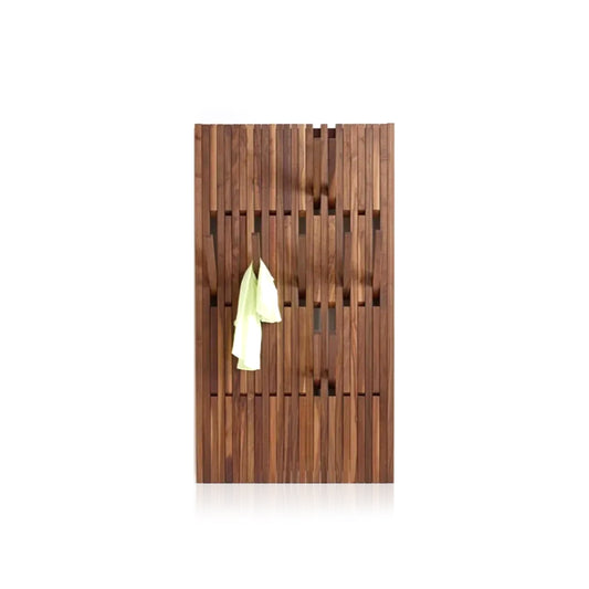 Japanese Style Pine Wood Wall Pannel Custom Hanger