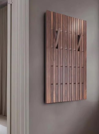 Japanese Style Pine Wood Wall Panel Custom Hanger [Exclusive] – OnShelf