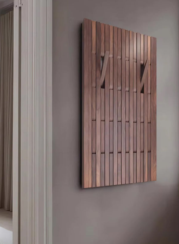 Japanese Style Pine Wood Wall Panel Custom Hanger [Exclusive]