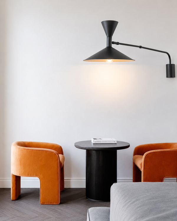 Schwenkarm-Scone-Stecker-Wandlampe