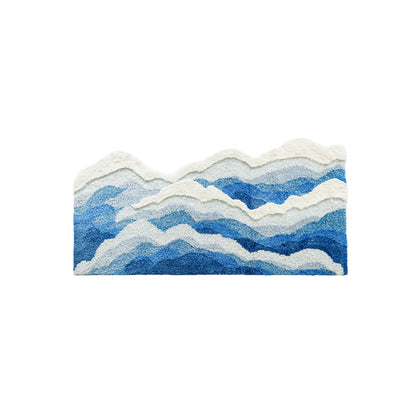 Japanese Blue Sea Tufted Rug